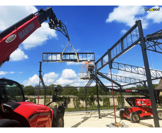 location chariot télescopique sur chantier