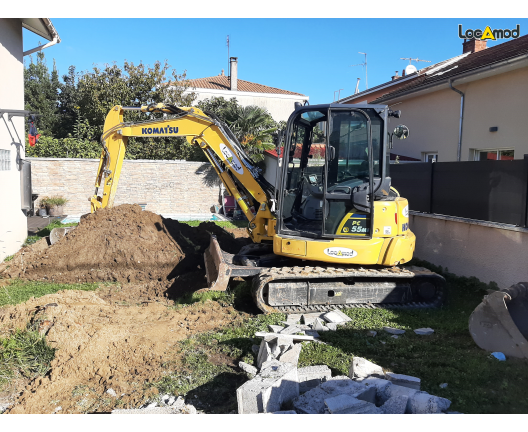 chantier mini-pelle