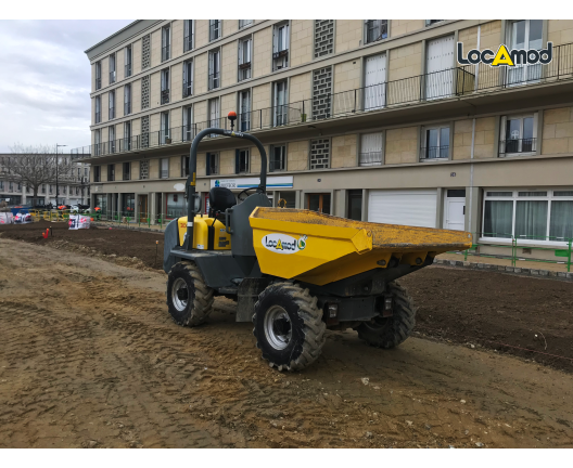 tombereau loué pour chantier
